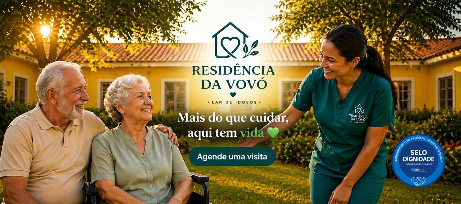 Mais do que cuidar, aqui tem vida. Agende uma visita à Residência da Vovó.